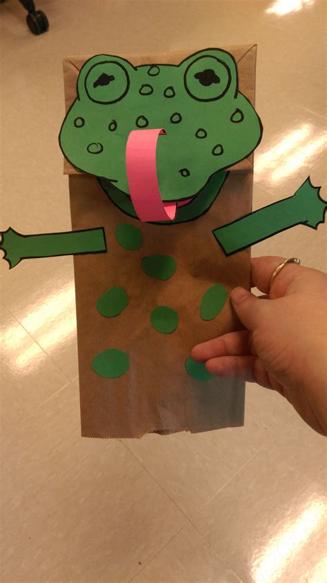 Paper Bag Frog Puppet Printable
